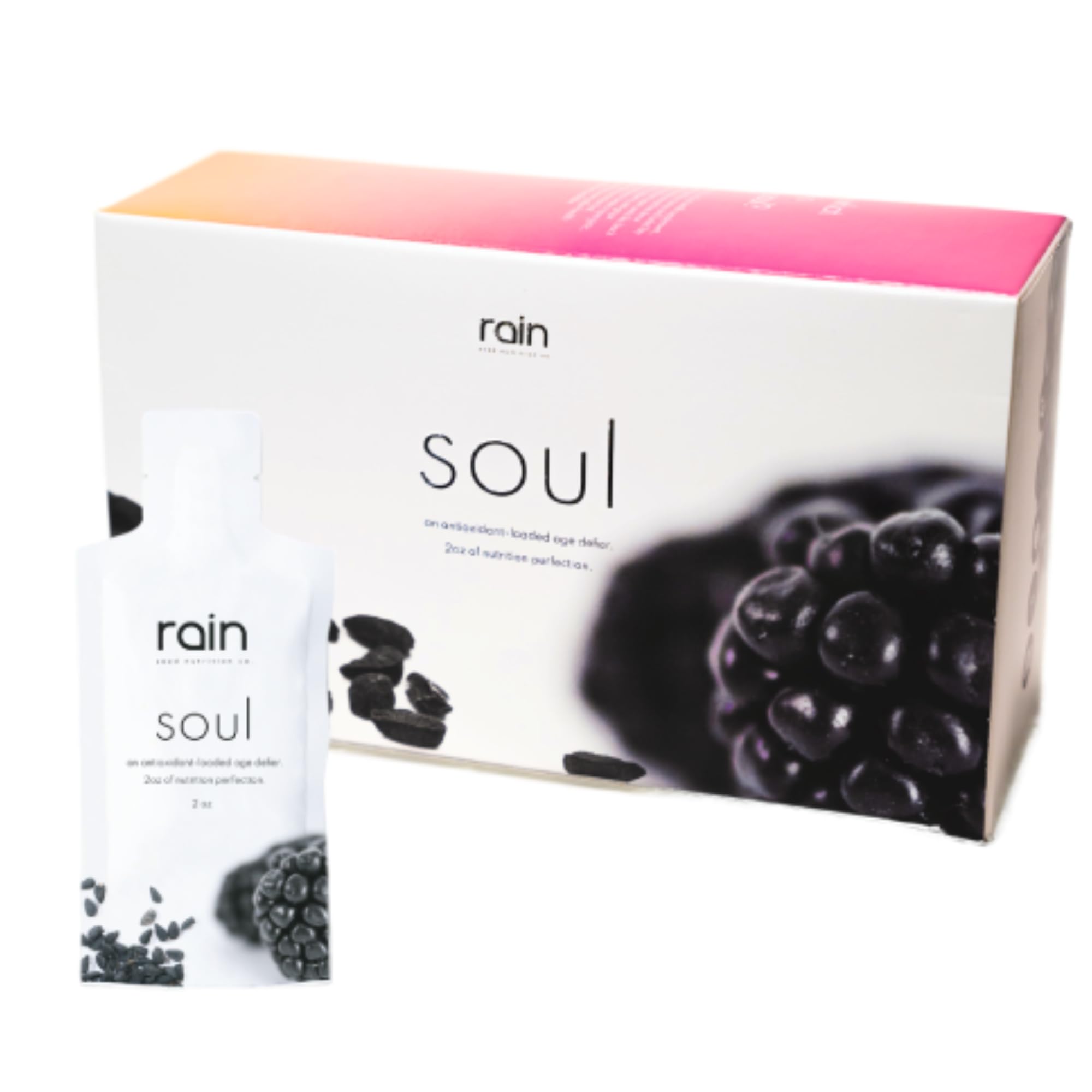 Rain International Soul bottle closeup showcases premium design for daily rituals.