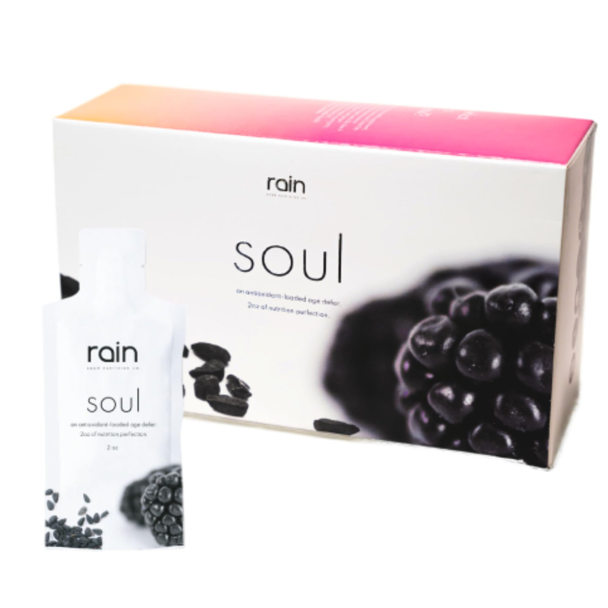 Rain International Soul bottle closeup showcases premium design for daily rituals.