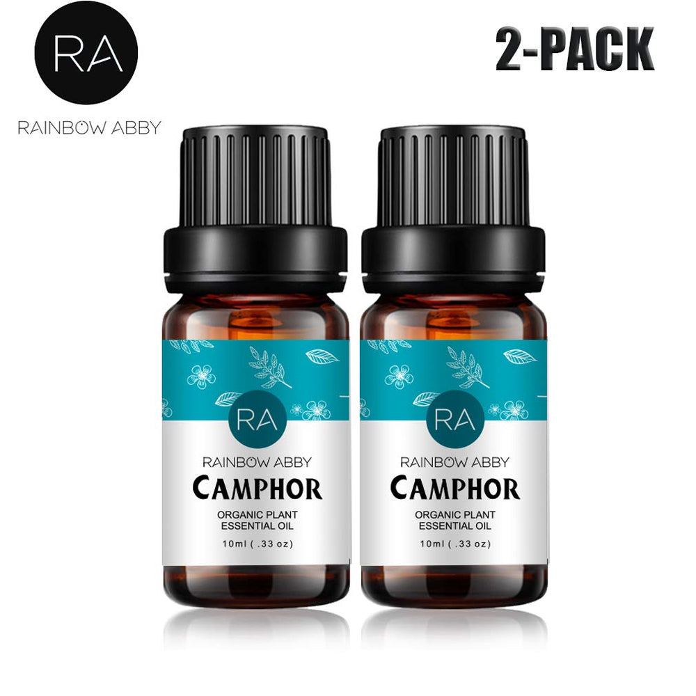 Rainbow Abby camphor oil massage-dilution demonstrates safe dilution with carrier oils.