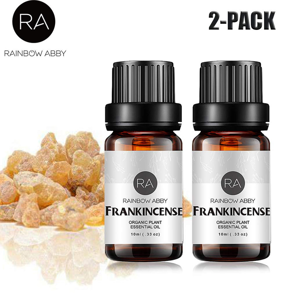 Rainbow Abby frankincense oil 2x10ml packaging ready for gifting.