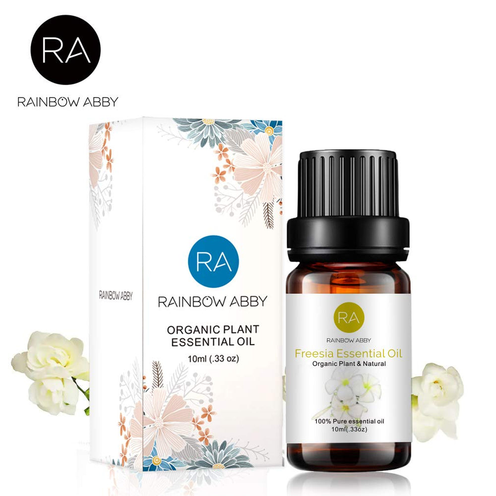 Rainbow Abby Freesia bath and body setup for a relaxing self-care moment