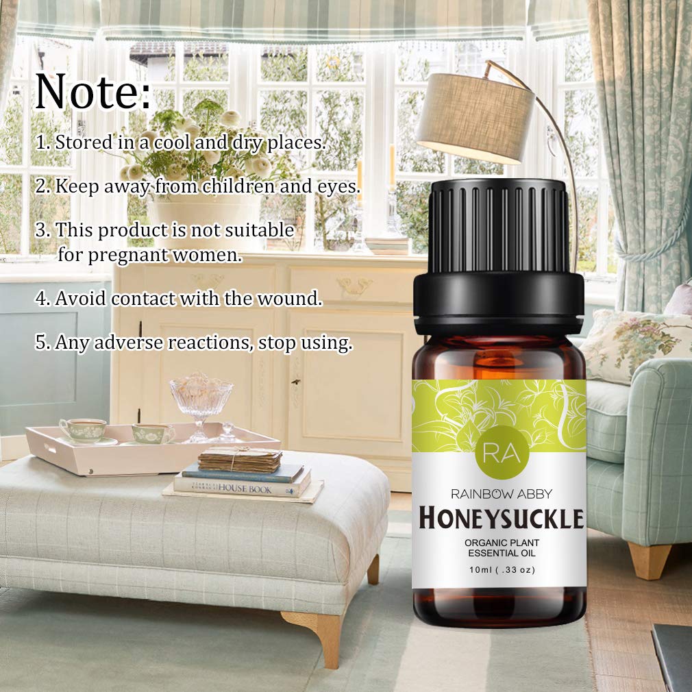 Rainbow Abby Honeysuckle oil blends for perfumes and light scents.