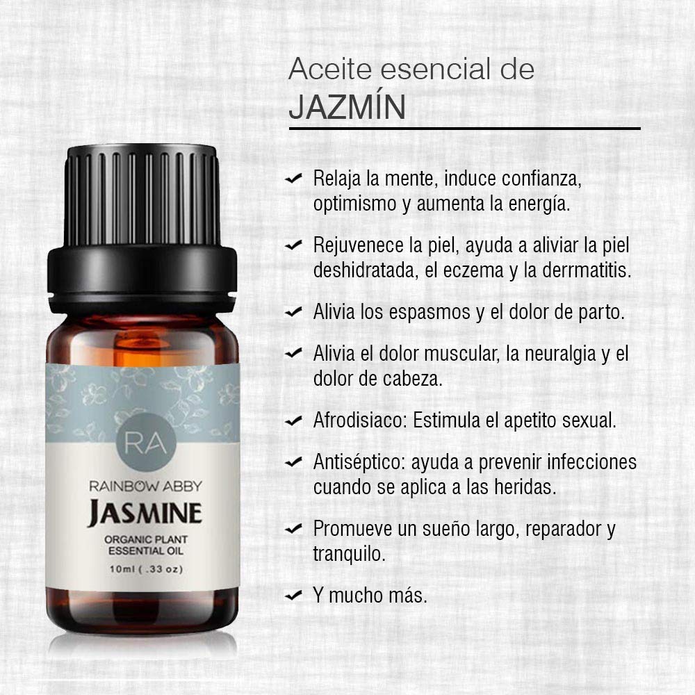 Rainbow Abby Jasmine Essential Oil drops for a soothing bath soak