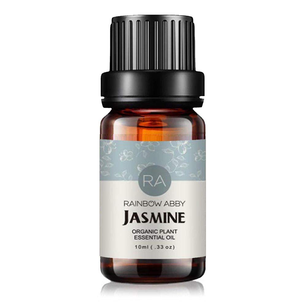 Rainbow Abby Jasmine Essential Oil bottle 10ml ready for diffusion and scent