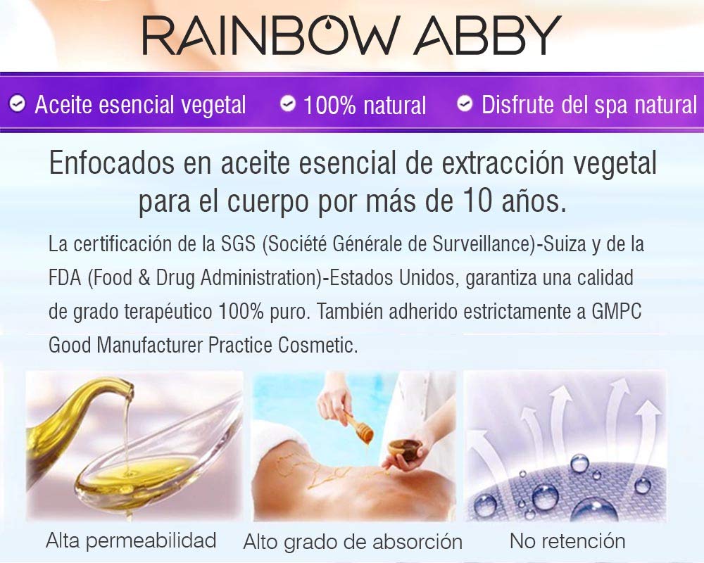 Rainbow Abby Jasmine Essential Oil blend for relaxing at-home spa rituals