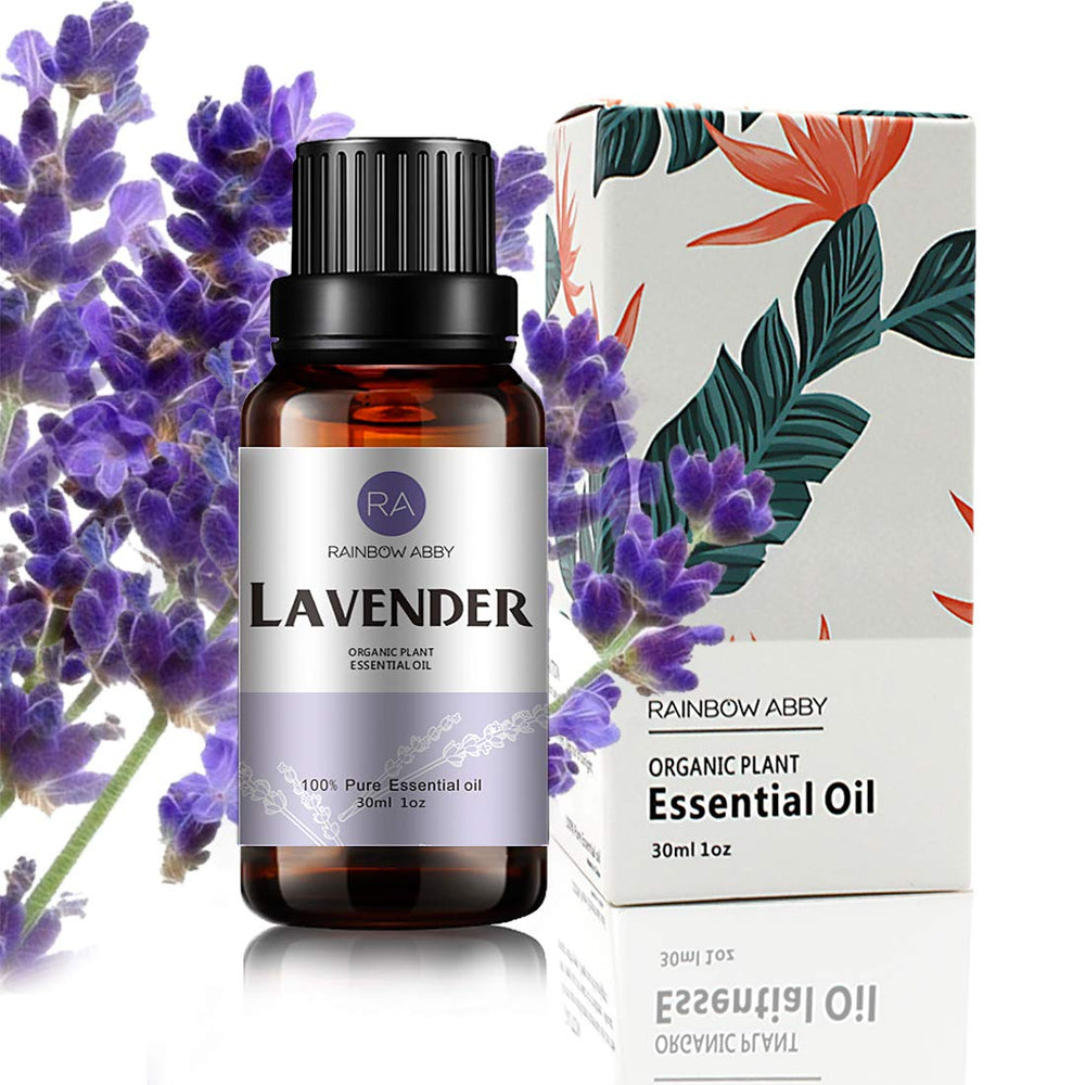 Rainbow Abby Lavender Oil 30ml bottle for diffusion and calming ambiance.