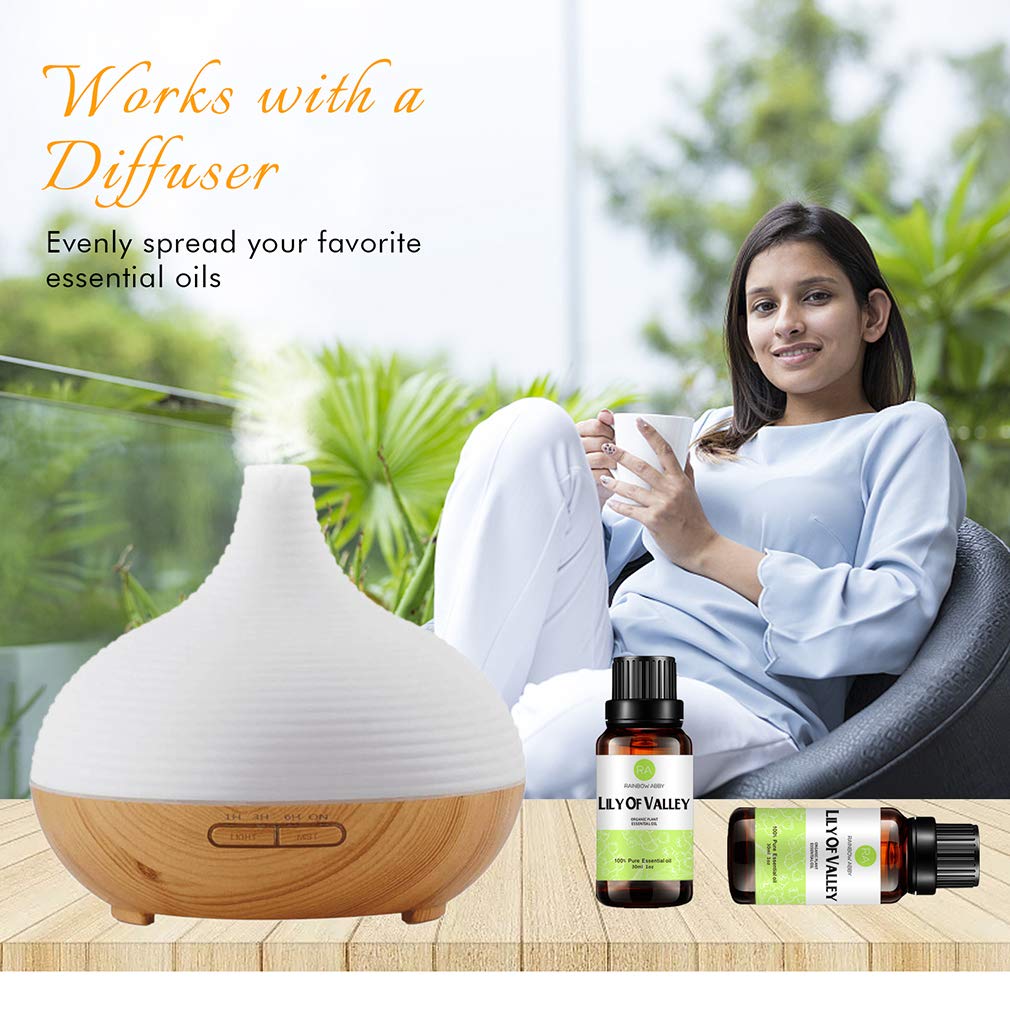 RAINBOW ABBY Lily of Valley oil applied to skin for gentle hydration.