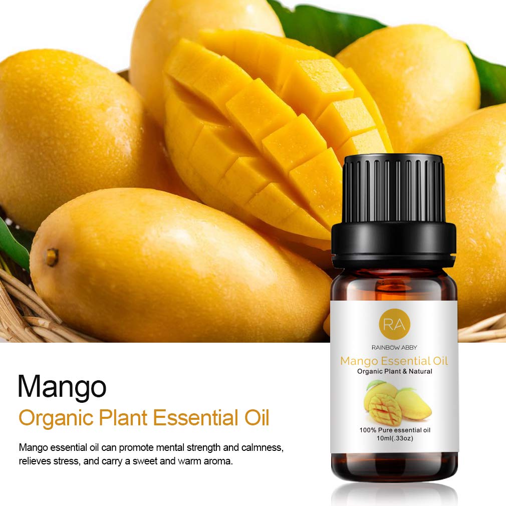 Rainbow Abby Mango Oil massage blends create a soothing, uplifting experience