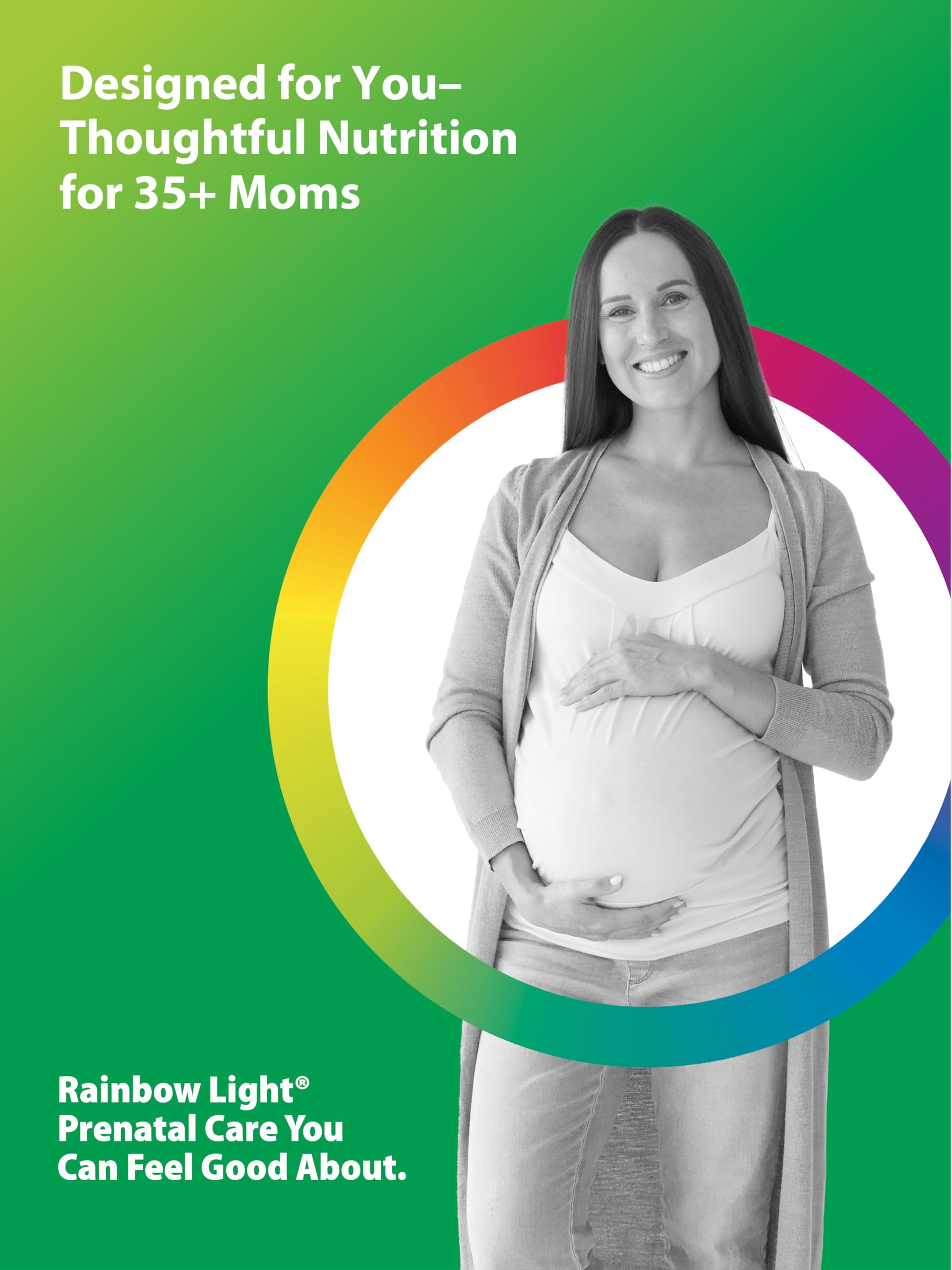 Rainbow Light enzyme and probiotic blend visual for digestion support.