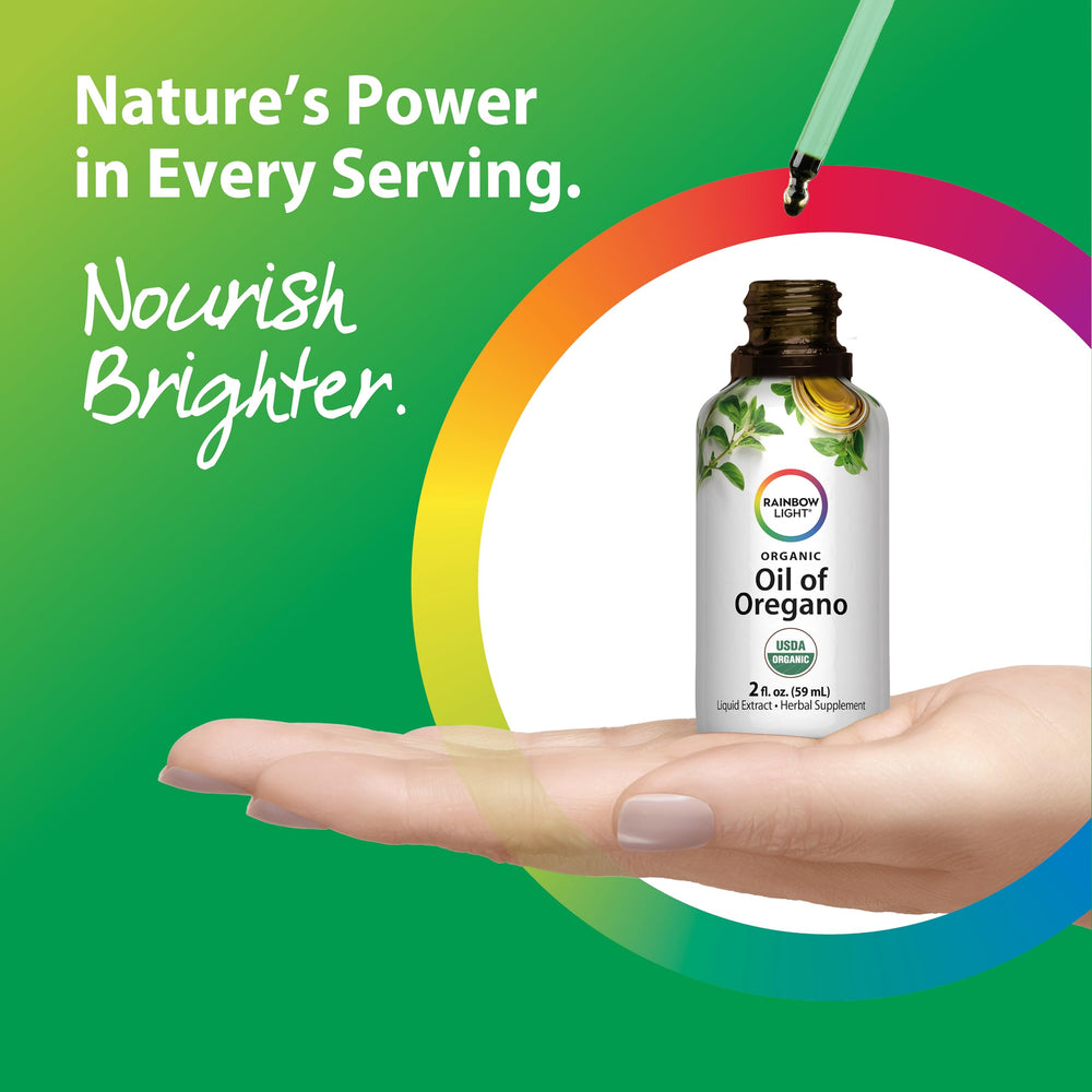 Rainbow Light Alcohol-Free Liquid Extract bottle offers convenient, pill-free daily use.