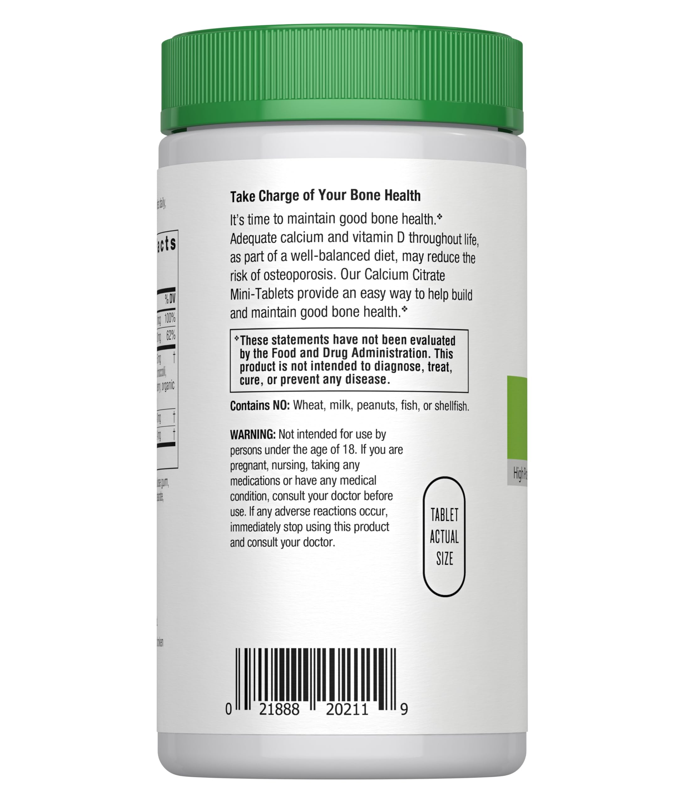 Close-up of Rainbow Light vegetarian mini-tablets for easy daily use