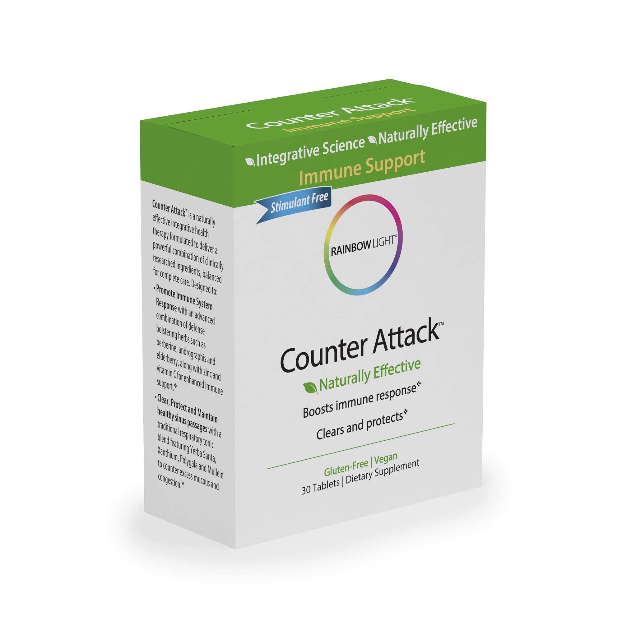 Rainbow Light Counter Attack vitamin C and zinc focus for immune health