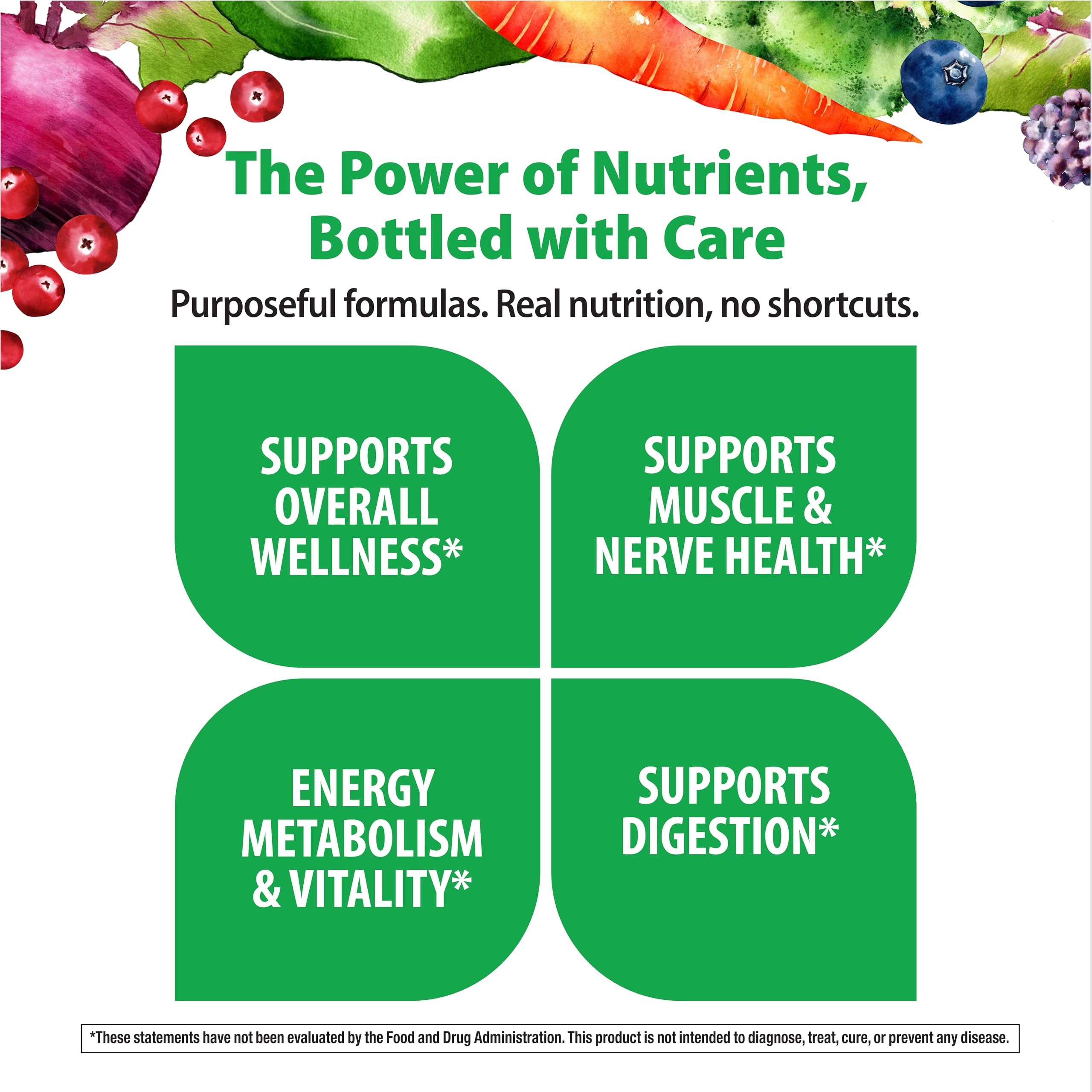 Rainbow Light Mens One 50+ probiotic blend illustrates digestive support in one daily dose.