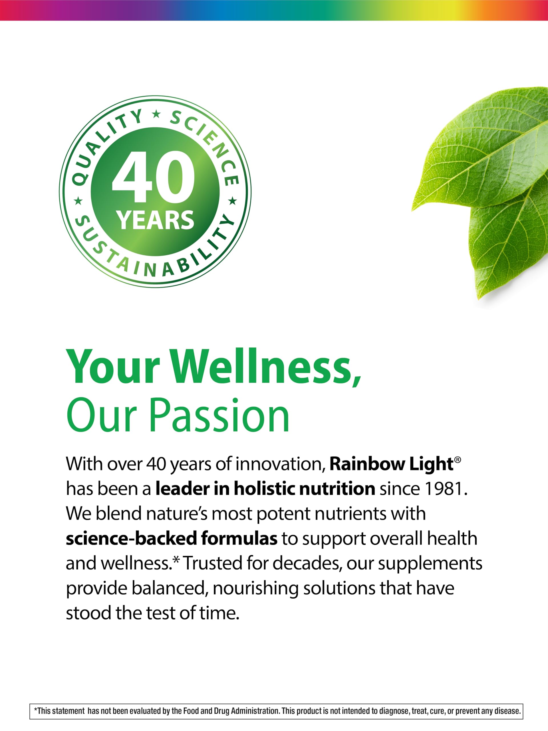 Tummy-friendly probiotics support gentle digestion in Rainbow Light Kids One+