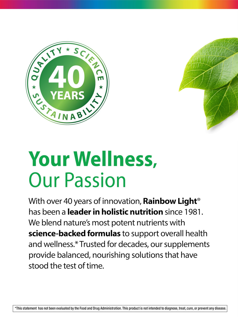 Tummy-friendly probiotics support gentle digestion in Rainbow Light Kids One+