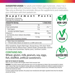 Colorful Rainbow Light gummies highlighting citrus taste for daily immune support.