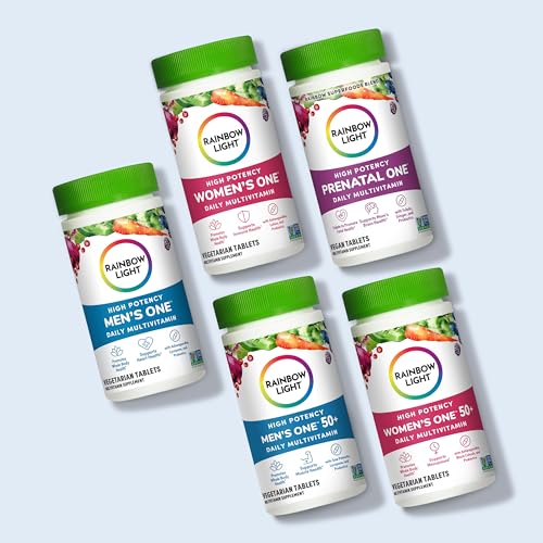 Rainbow Light Women’s One powder mixed into yogurt shows versatile serving idea.