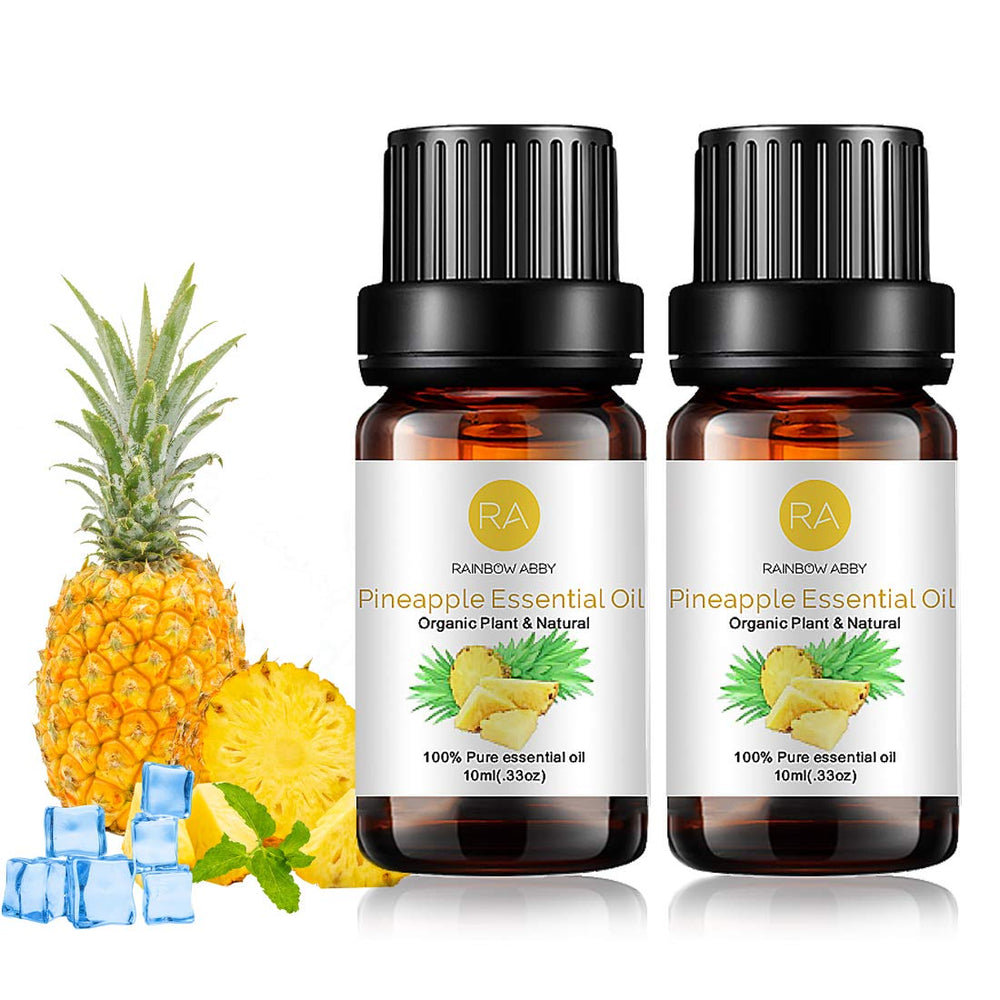 Rainbow Abby Pineapple Essential Oil bottle for diffuser aroma and tropical mood.