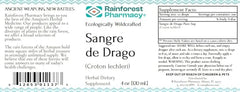 Rainforest Pharmacy Sangre de Drago drops close-up for precise dosing.