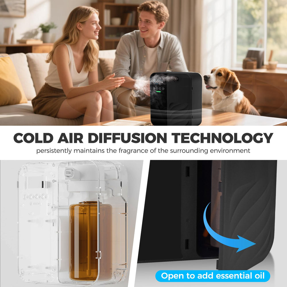 Raings diffuser control panel with Bluetooth for personalized scent sessions