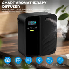 Raings diffuser wall-mount option blends with decor while diffusing fragrance