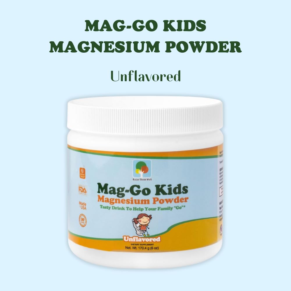 Raise Them Well Mag-Go Kids Magnesium Powder daily routine usage supports consistency.
