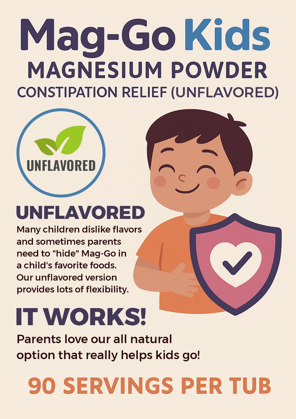 Raise Them Well Mag-Go Kids Magnesium Powder kid dosing measures ensure simple use.