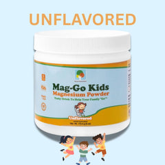 Raise Them Well Mag-Go Kids Magnesium Powder unflavored blends easily into drinks.