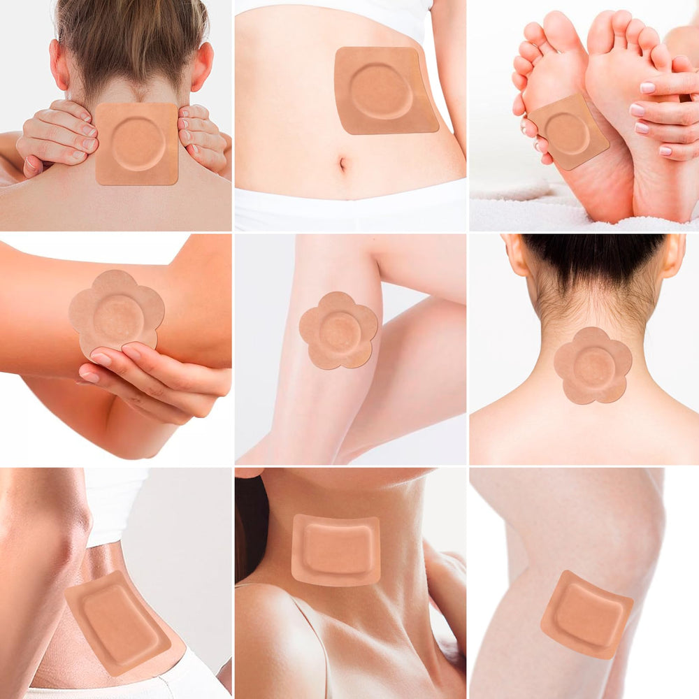 RAJOSEE applying patch shows easy peel-and-stick method.