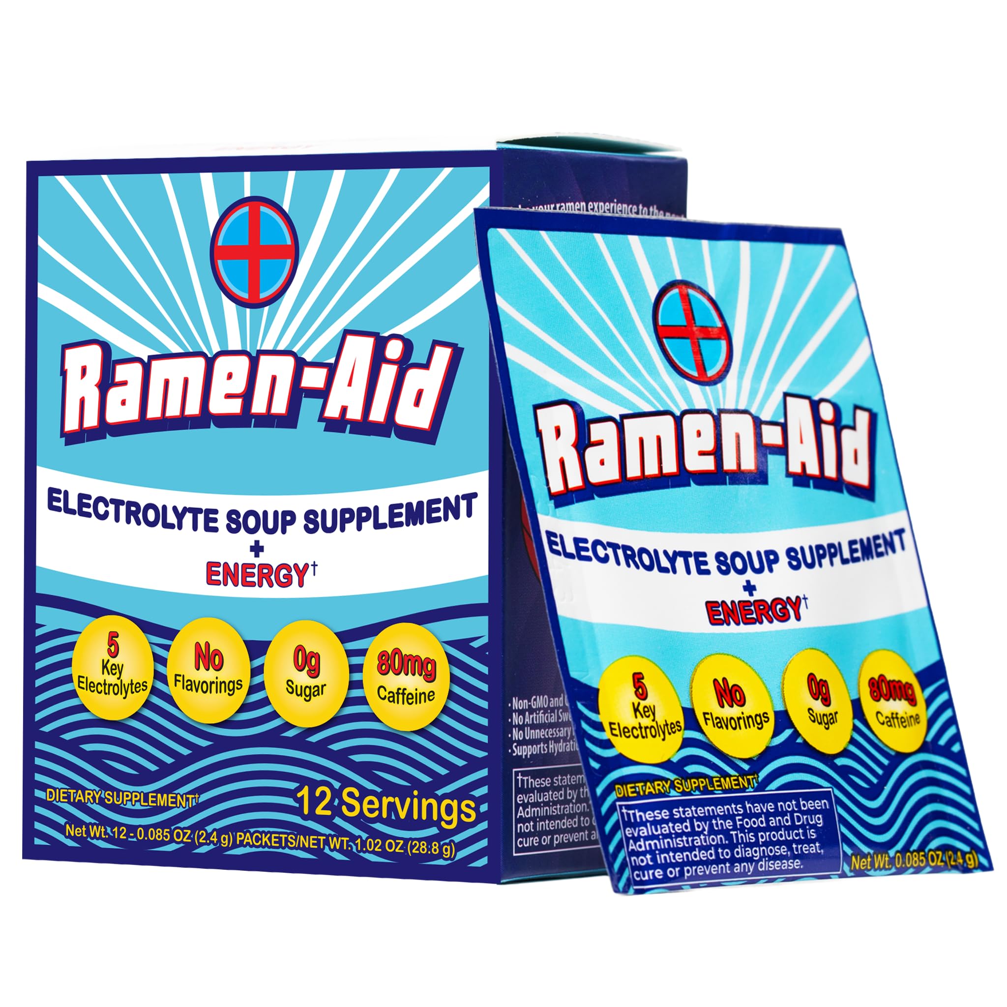 Ramen-Aid energy caffeine packet boosts focus during meals