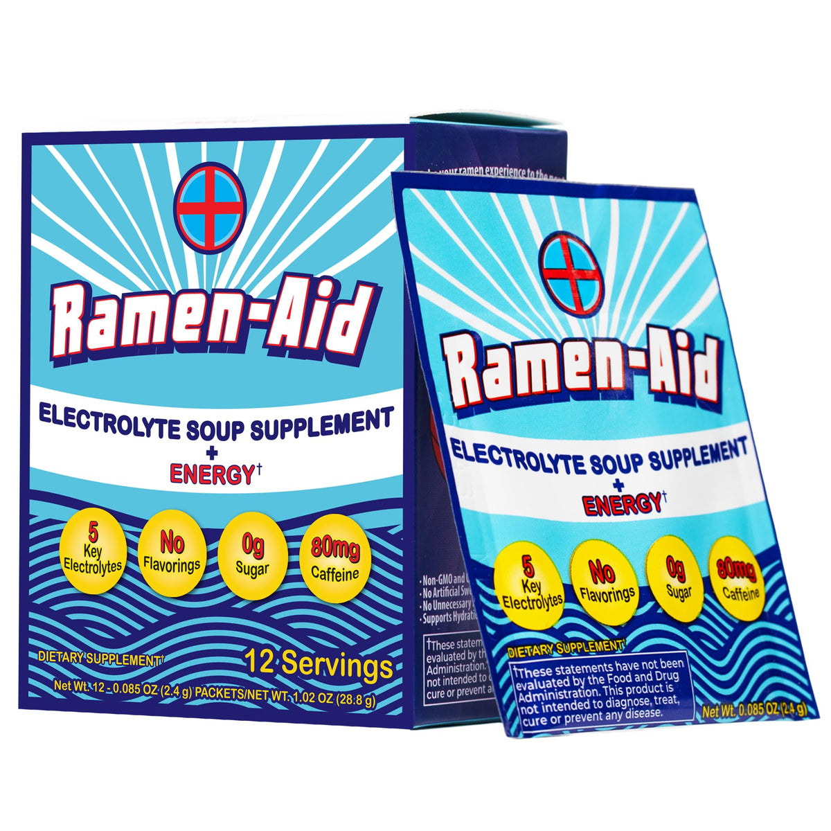 Ramen-Aid energy caffeine packet boosts focus during meals