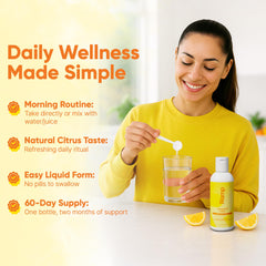 Liposomal D3K2 Liquid with natural citrus flavor for easy intake
