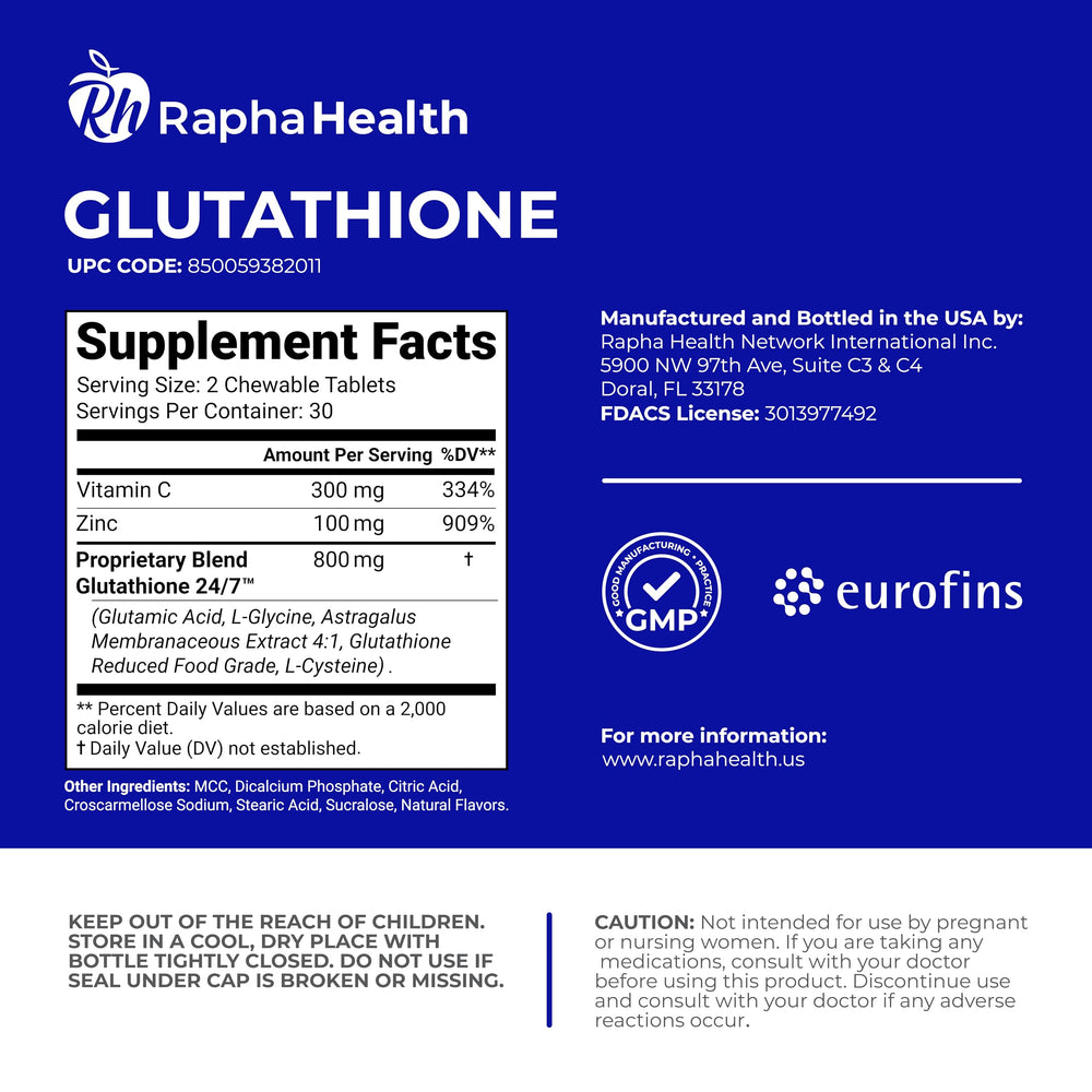 RAPHA HEALTH bottle with tablet count indicating two-month supply.