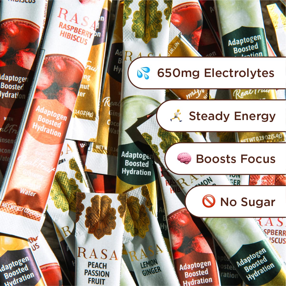 Rasa Hydration Lemon Ginger stick in cold water for a zesty lift