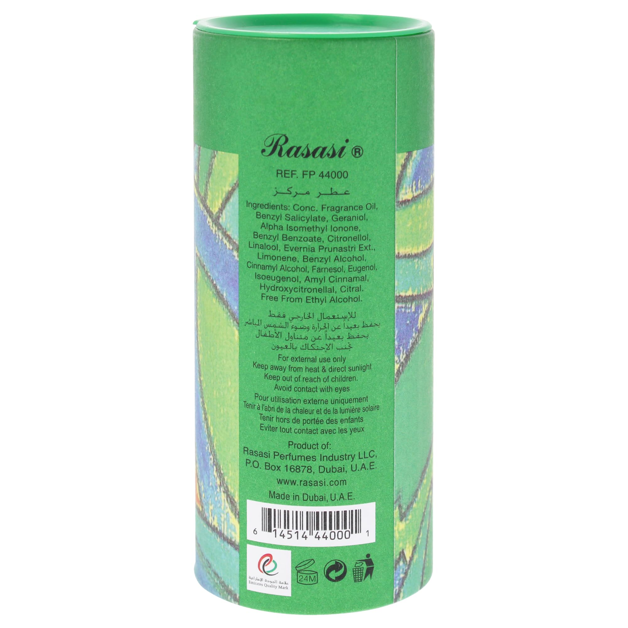 RASASI Romance Roll-On packaging showcases elegant box for gifting