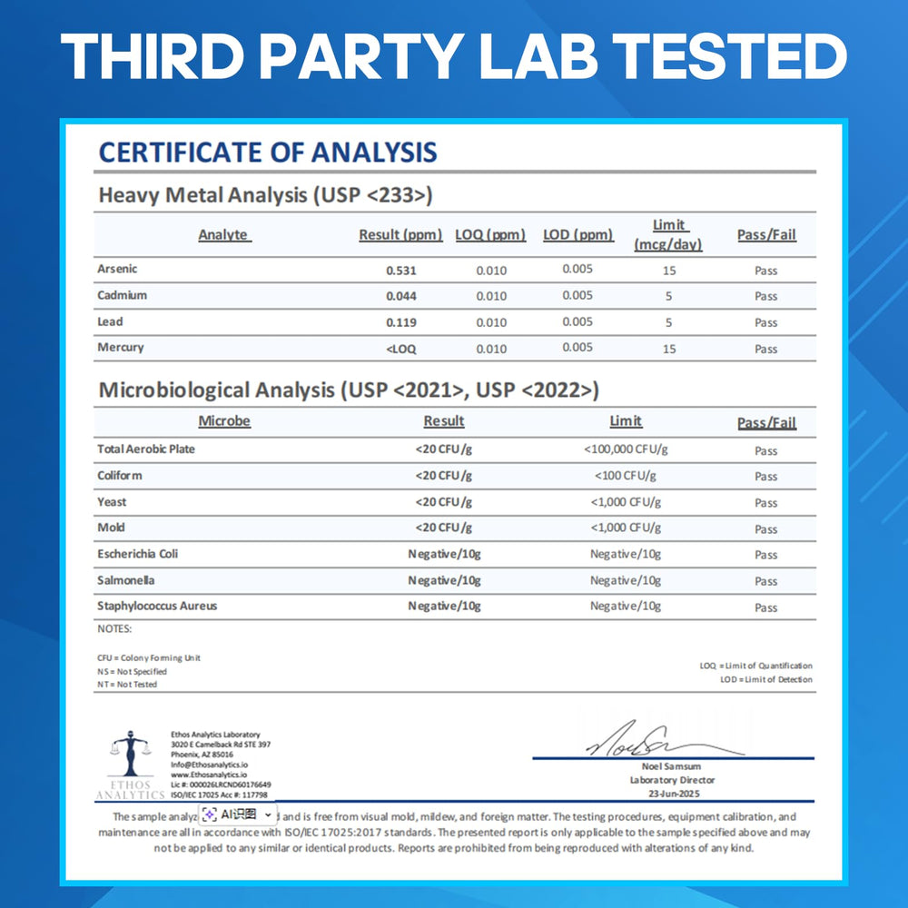 Rasav label detail highlights GMP and quality marks.