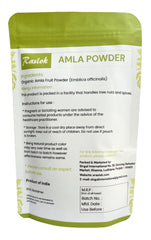 Raslok Amla Powder textured closeup showing natural harvest and freshness.