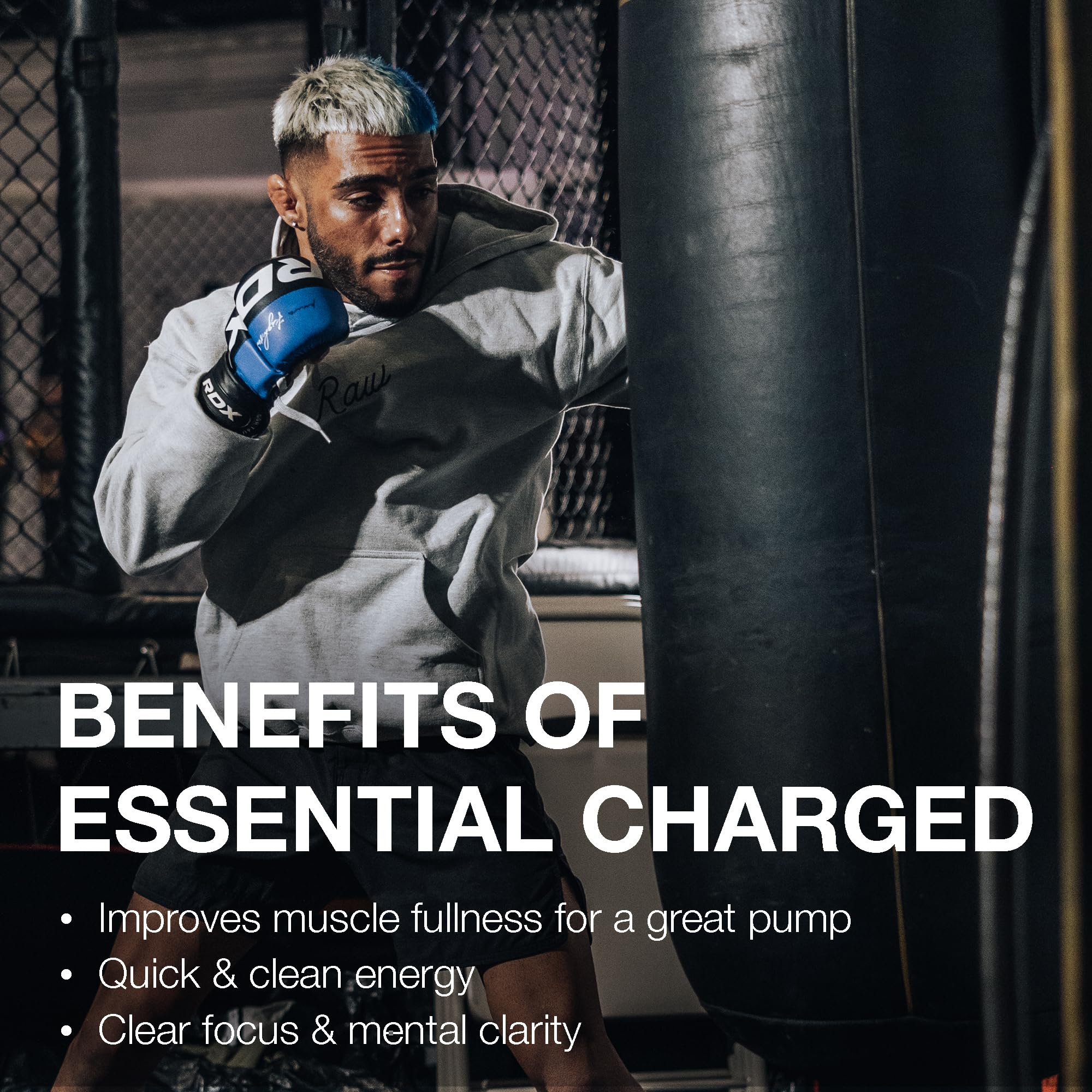 RAW Essential Charged citrus grapefruit powder dissolves for smooth mix