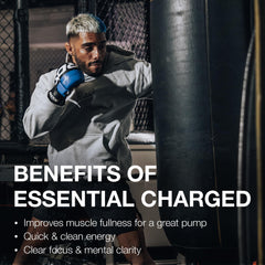 Product label highlights caffeine and alpha-GPC ingredients for focus.