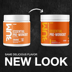 RAW Essential Pre-Workout Orange scoop with powder for accuracy