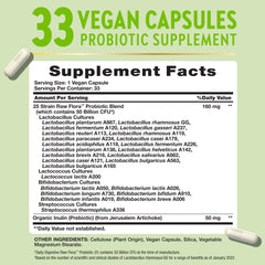 Raw Flora probiotics 50-billion CFU delivering robust daily probiotic support.