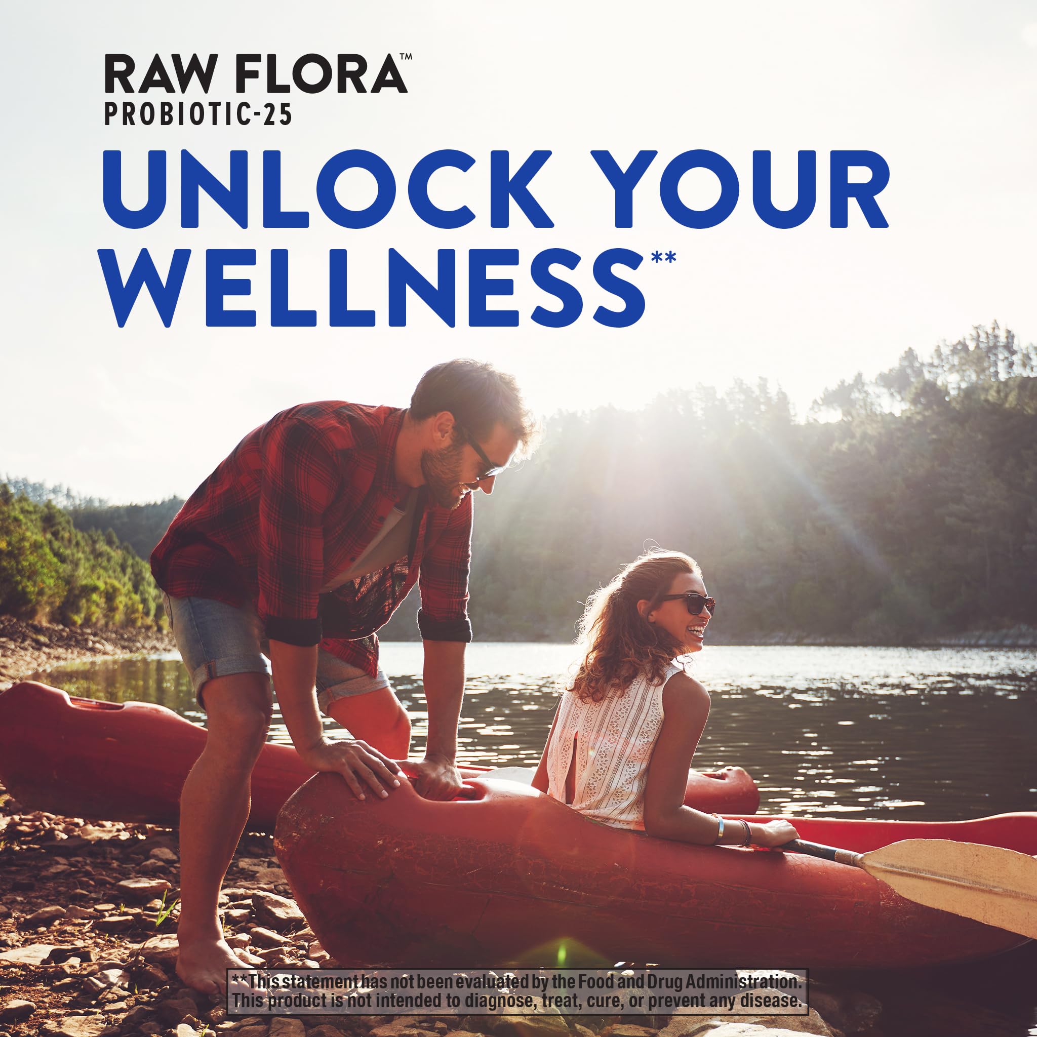 Raw Flora no refrigeration required for convenient travel and everyday use.