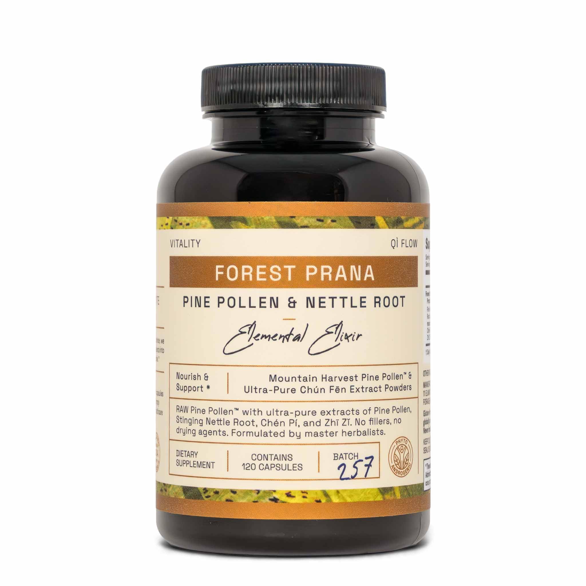 RAW Forest Foods Forest Prana Pine Pollen capsules support daily vitality