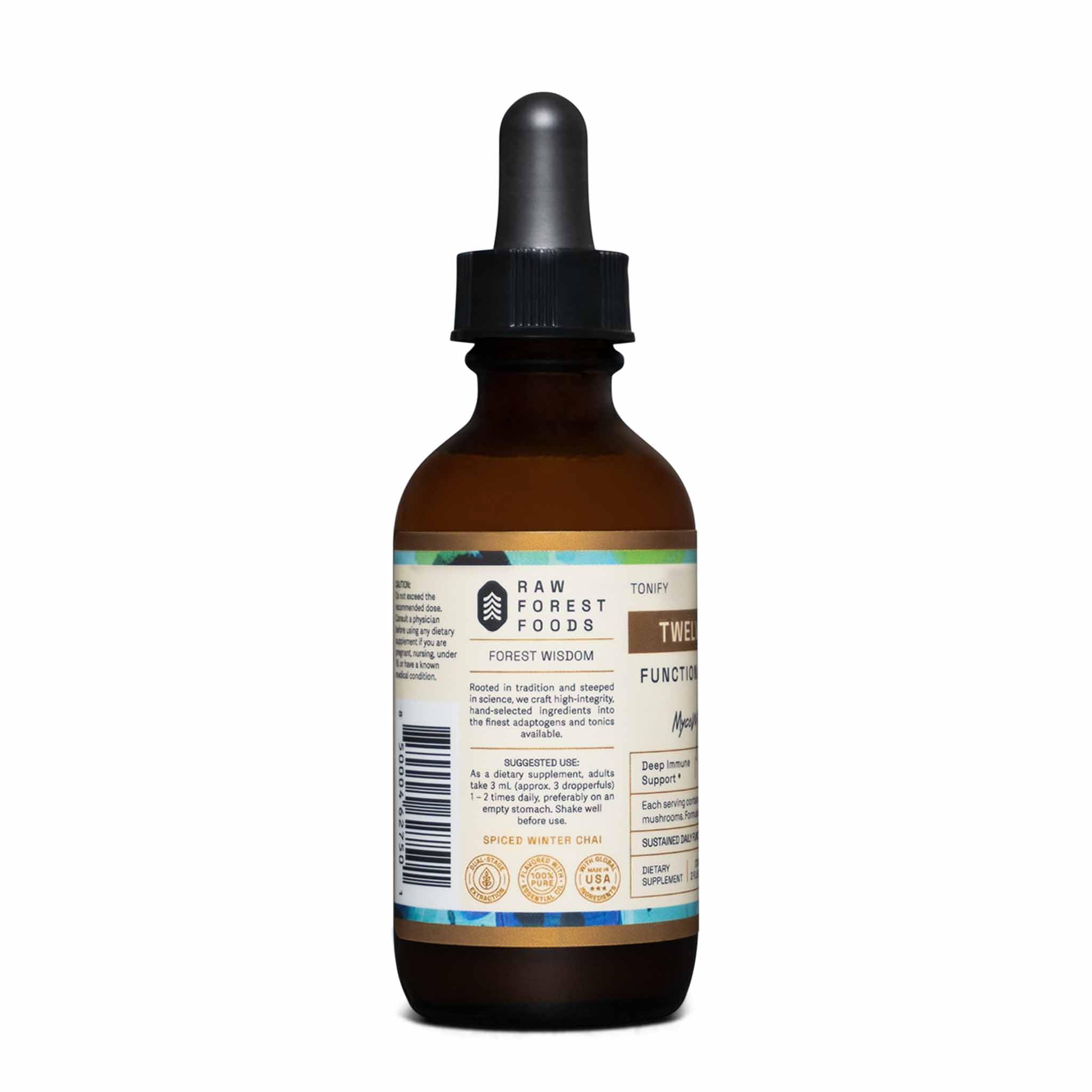 Dropper detail of RAW Forest Foods elixir