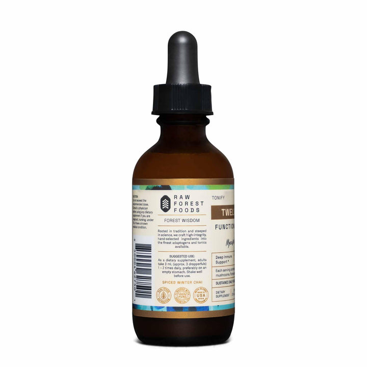 Dropper detail of RAW Forest Foods elixir