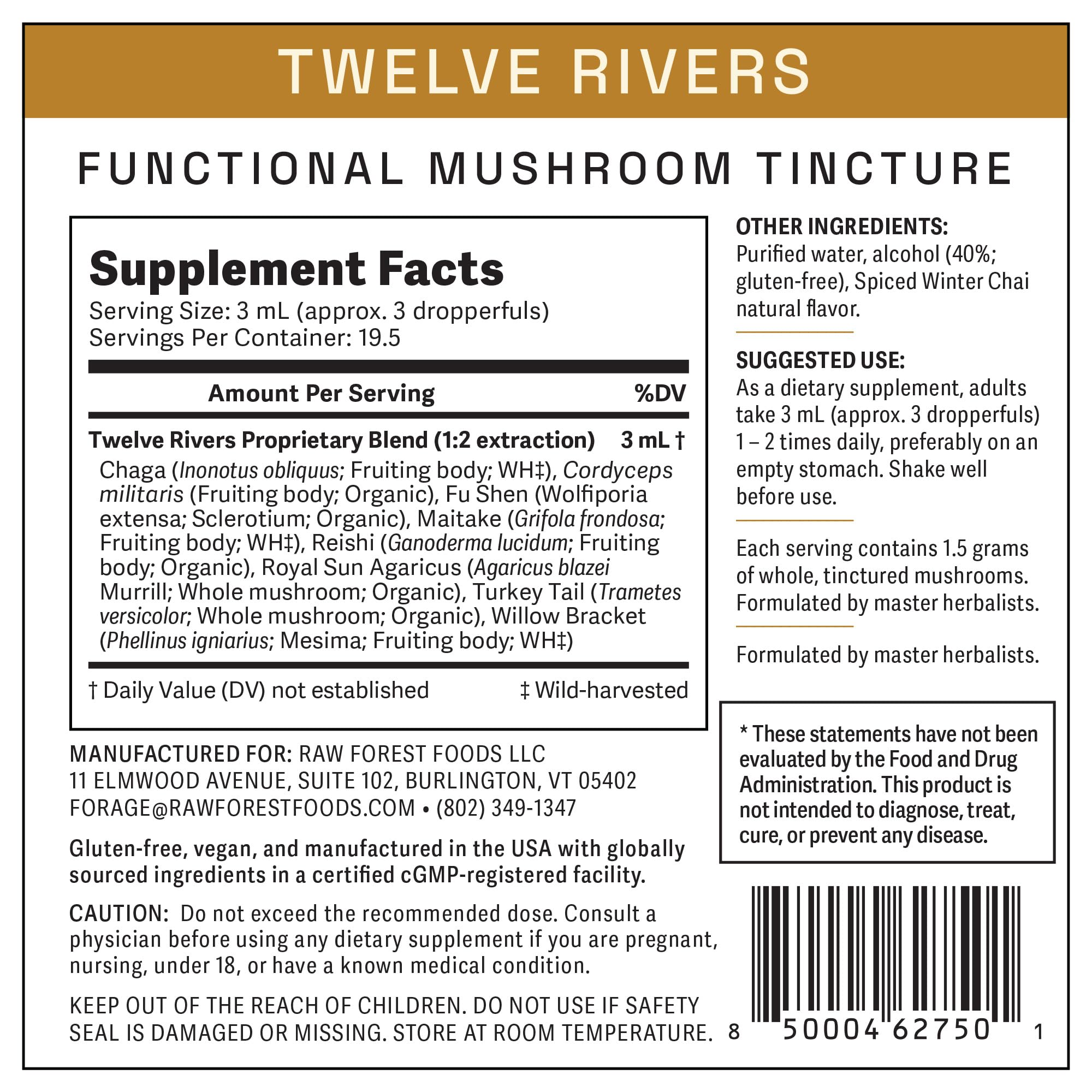 Twelve Rivers bottle resting on kitchen counter