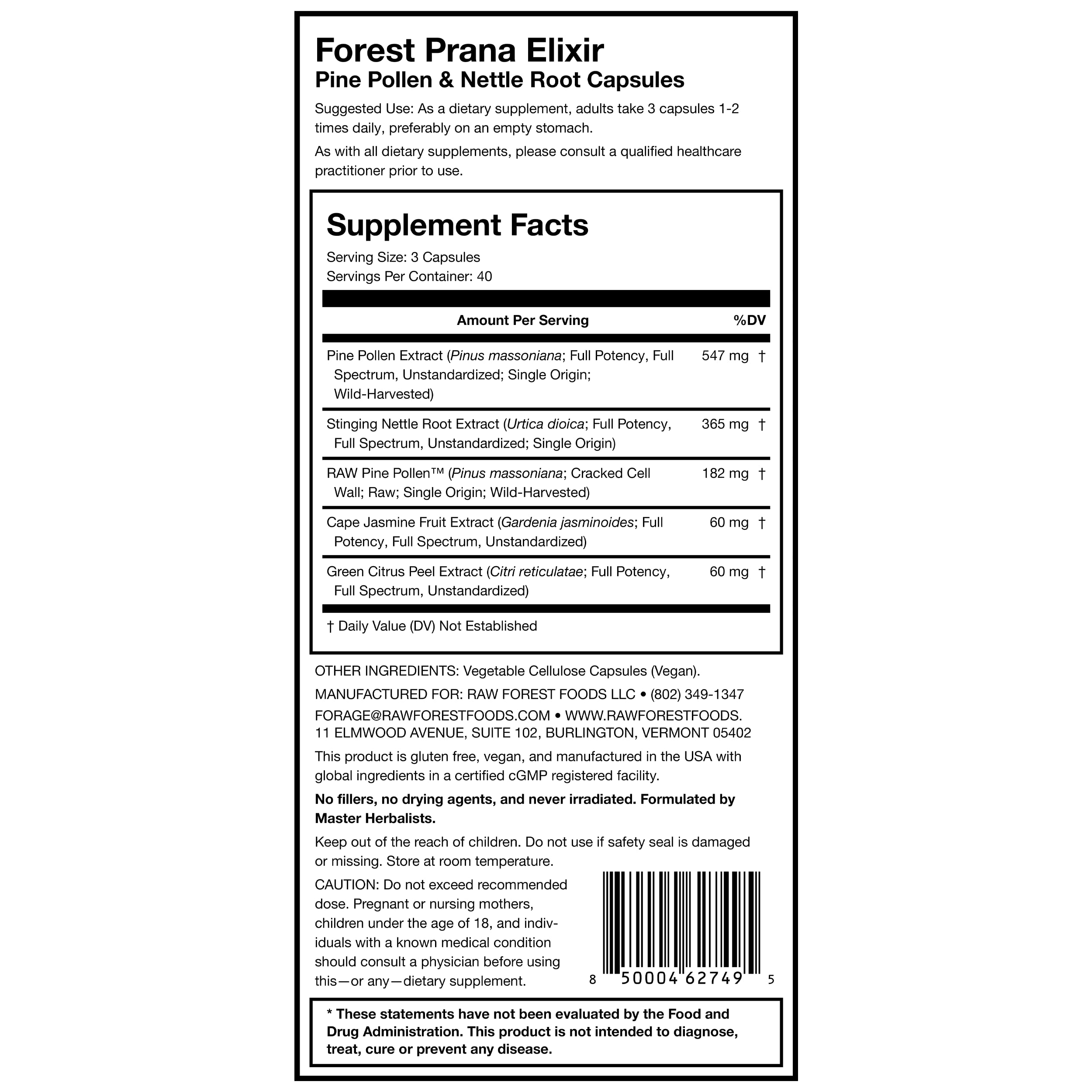 RAW Forest Foods Zhī Zǐ cape jasmine fruit extract close-up supports holistic wellness