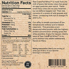 Raw Organic Whey pasture-raised Jersey cows reflect ethical sourcing for high-quality protein