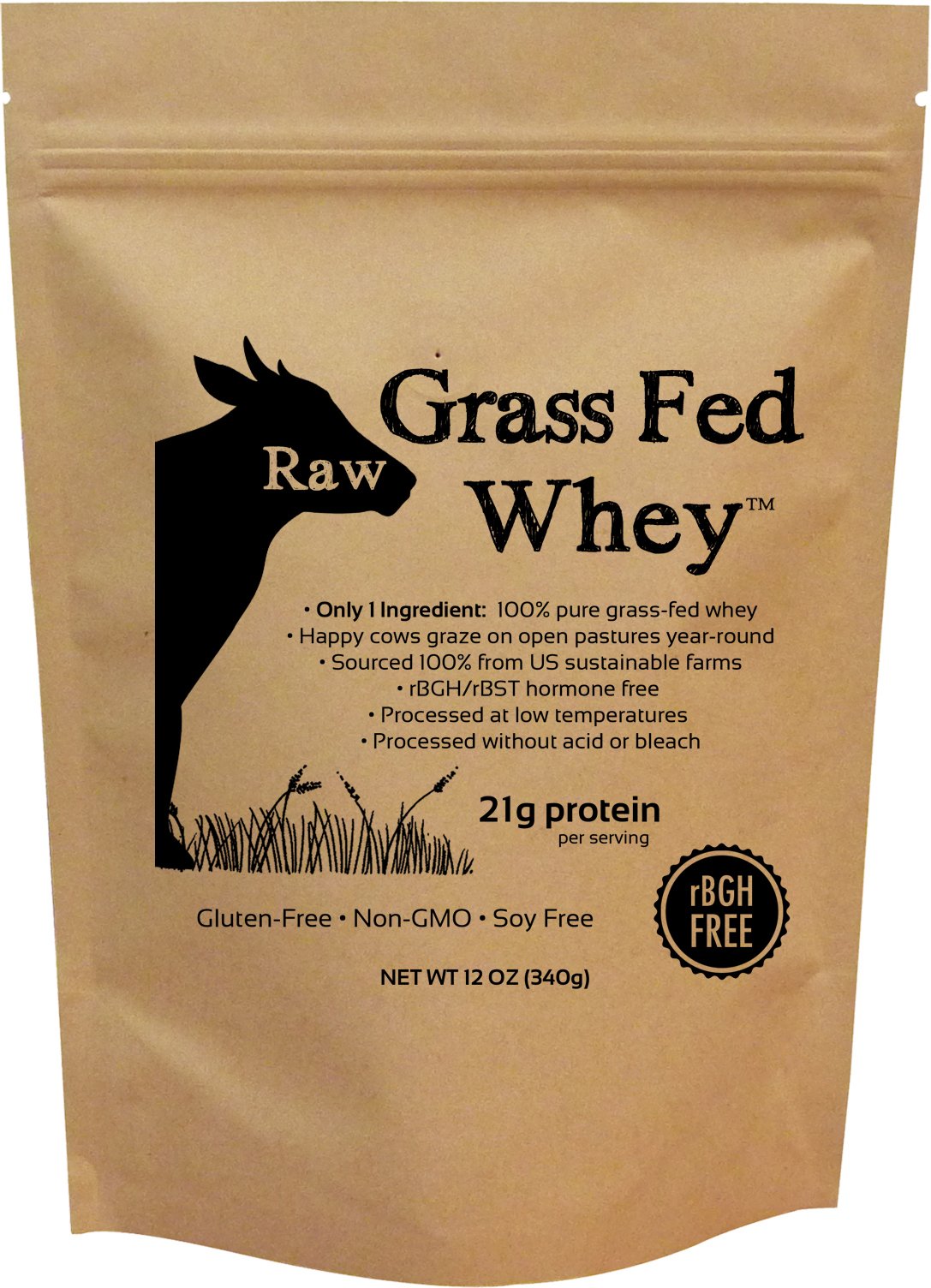 Raw Organic Whey bottle showing unflavored, clean protein for versatile smoothies