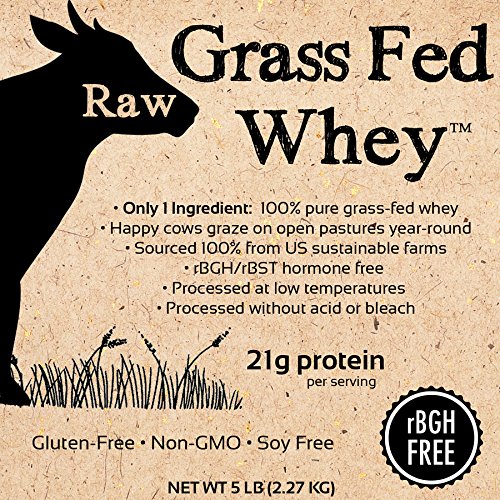 Raw Organic Whey scoop with glass shake demonstrates quick post-workout protein boosts